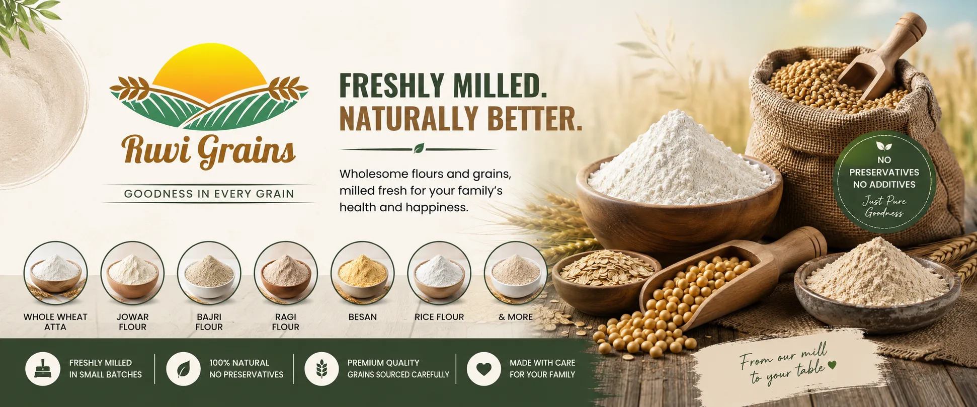 Ruvi Grains – Freshly Milled. Naturally Better.